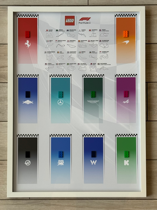 Cadre LEGO F1 Speed Champions Blanc