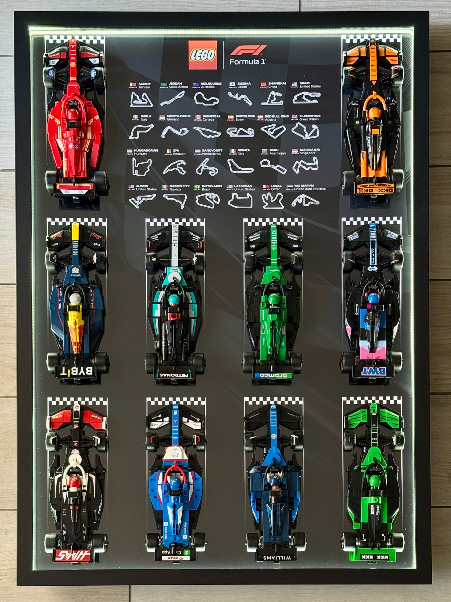 Cadre LED LEGO F1 Speed Champions