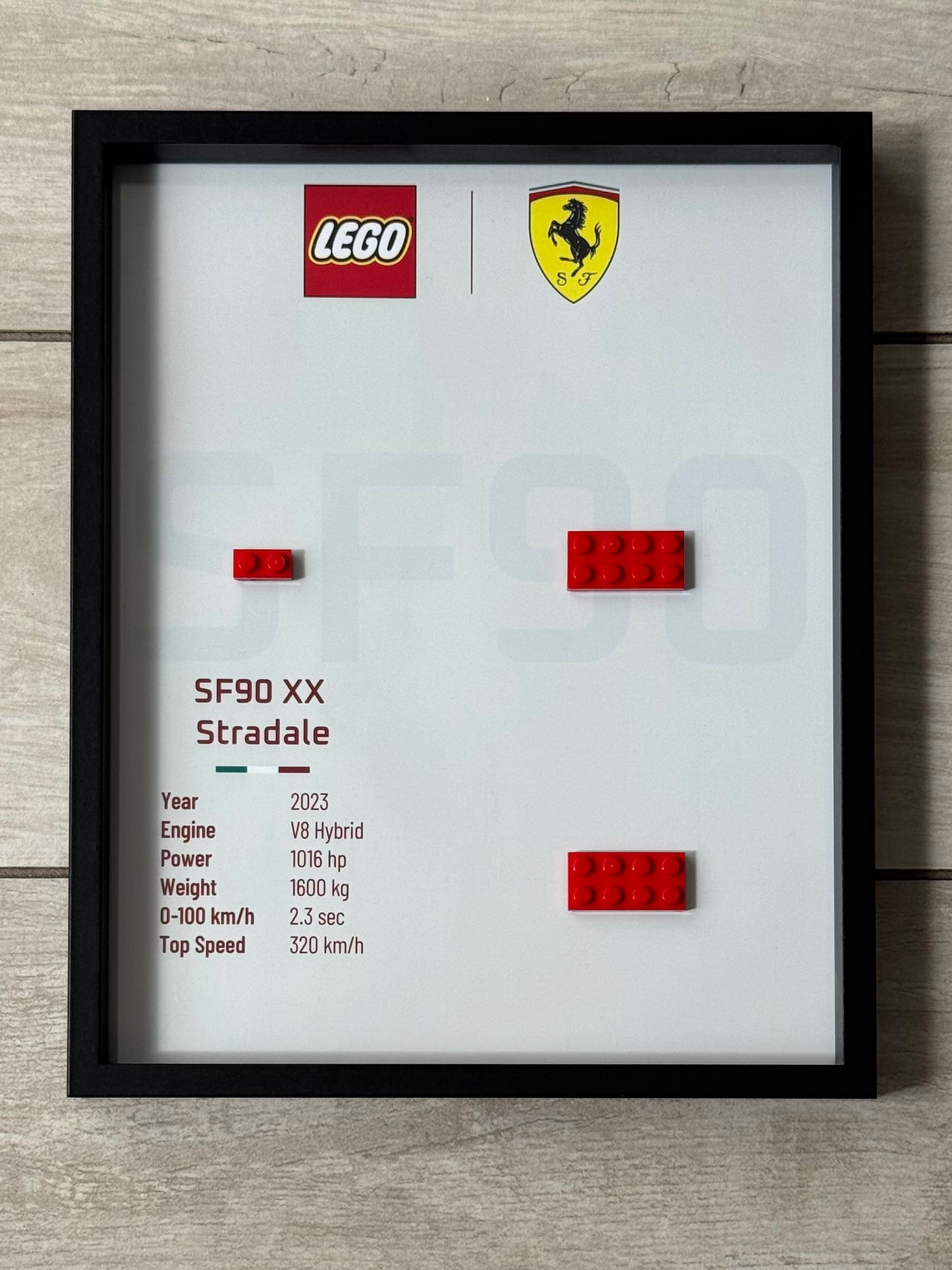 Cadre LEGO Ferrari SF90 XX Stradale