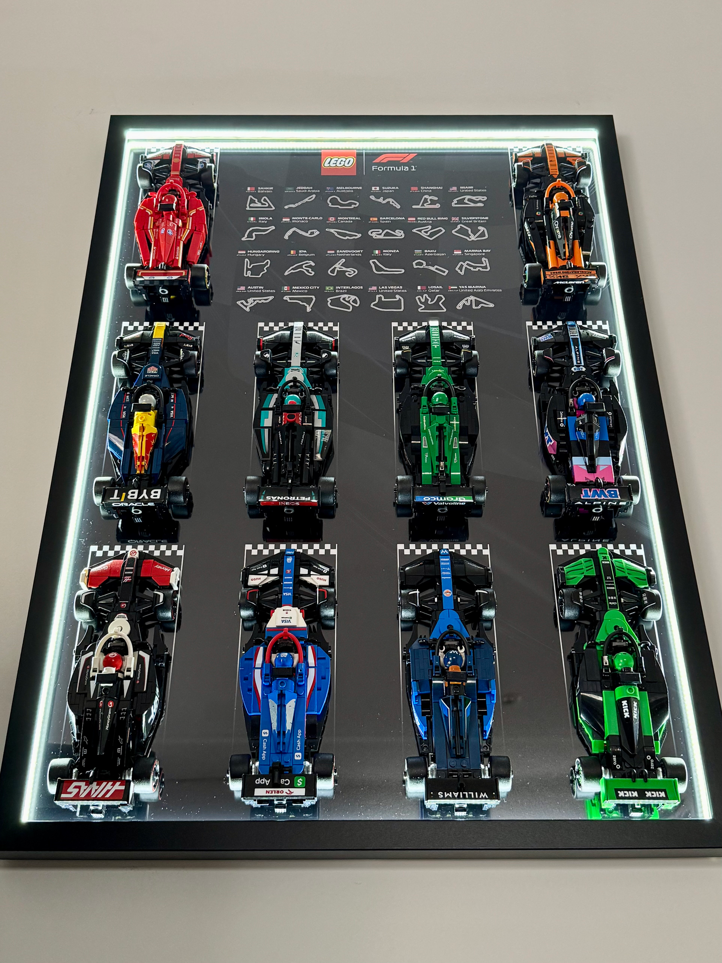 Cadre LED LEGO F1 Speed Champions