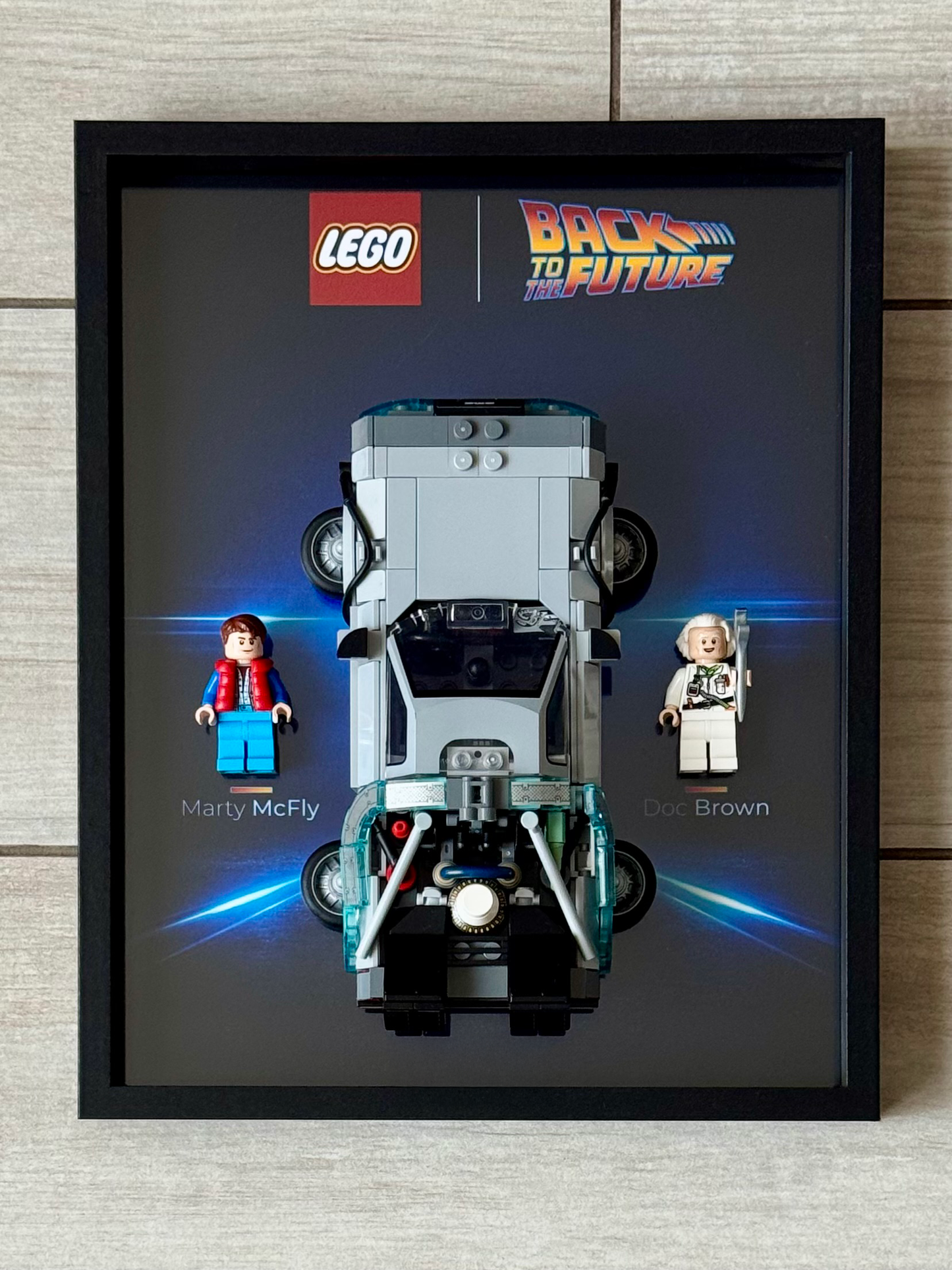 Cadre LEGO Deleorean Back to the Future