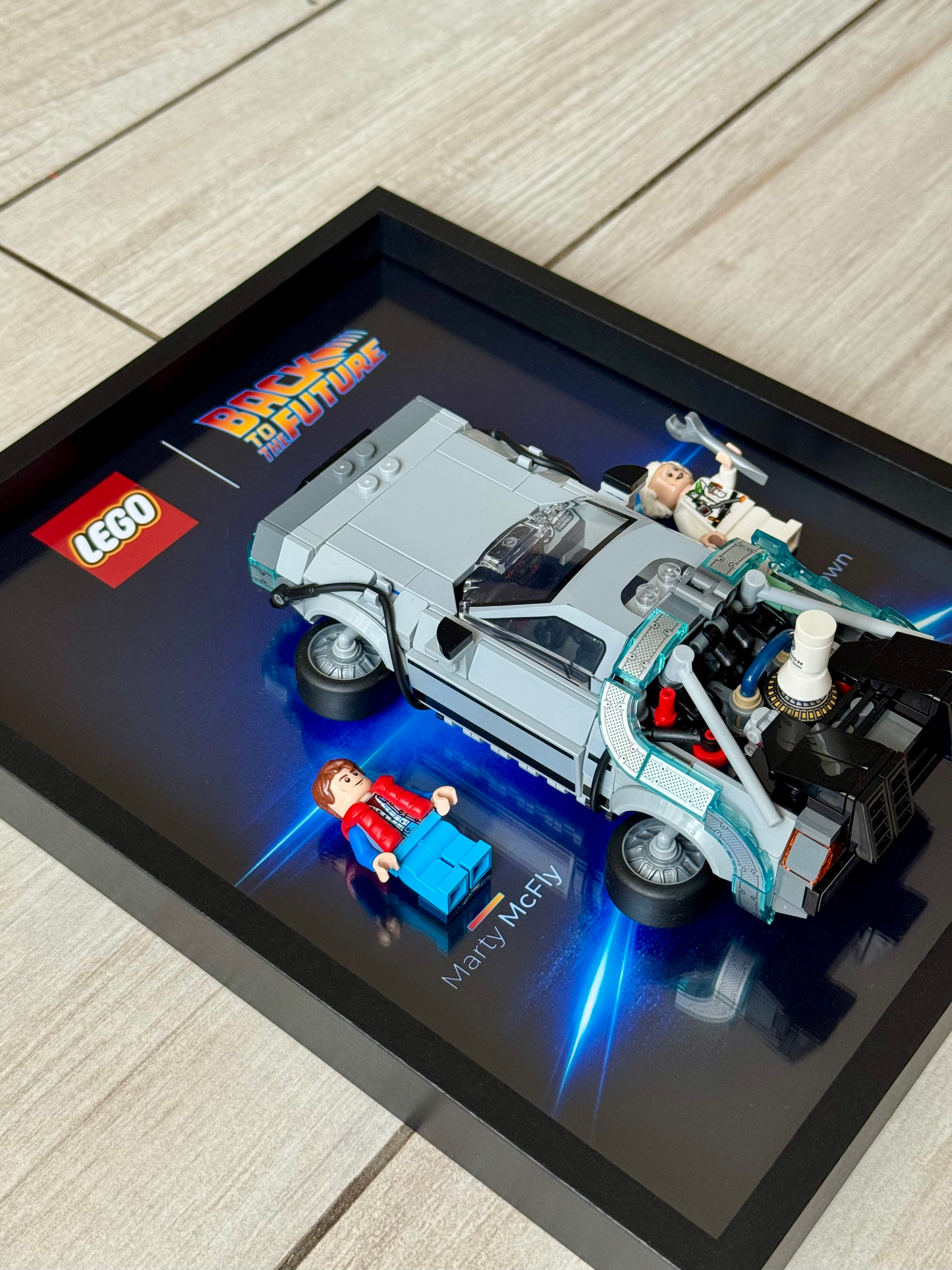 Cadre LEGO Deleorean Back to the Future