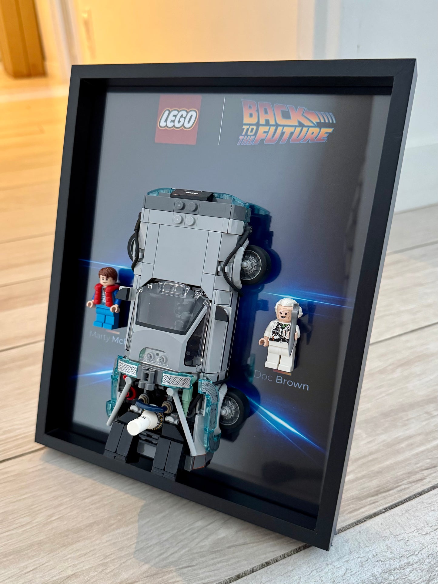 Cadre LEGO Deleorean Back to the Future
