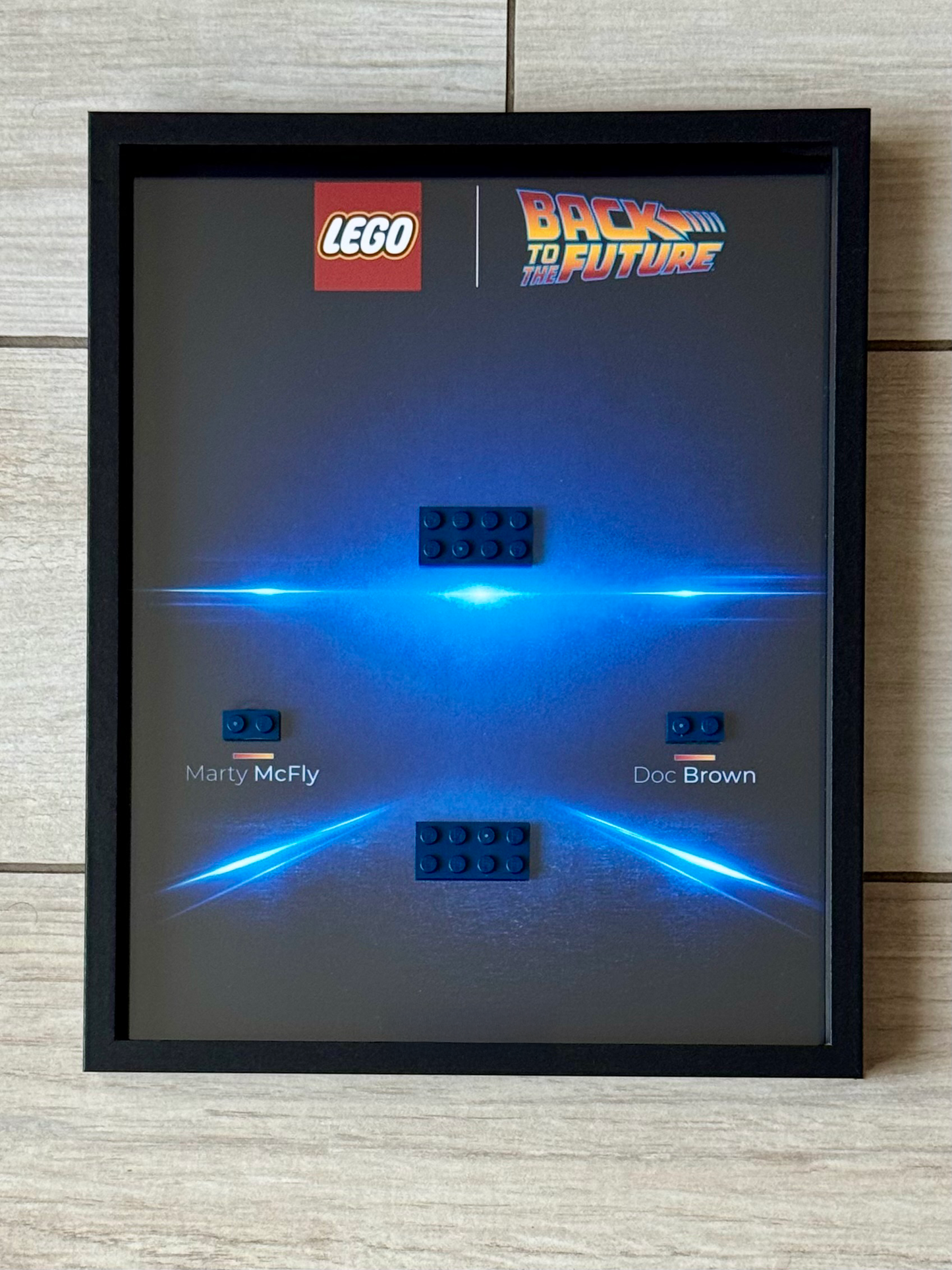 Cadre LEGO Deleorean Back to the Future