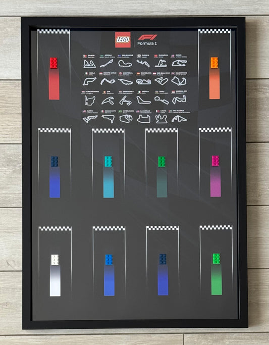 Cadre LEGO F1 Speed Champions Noir