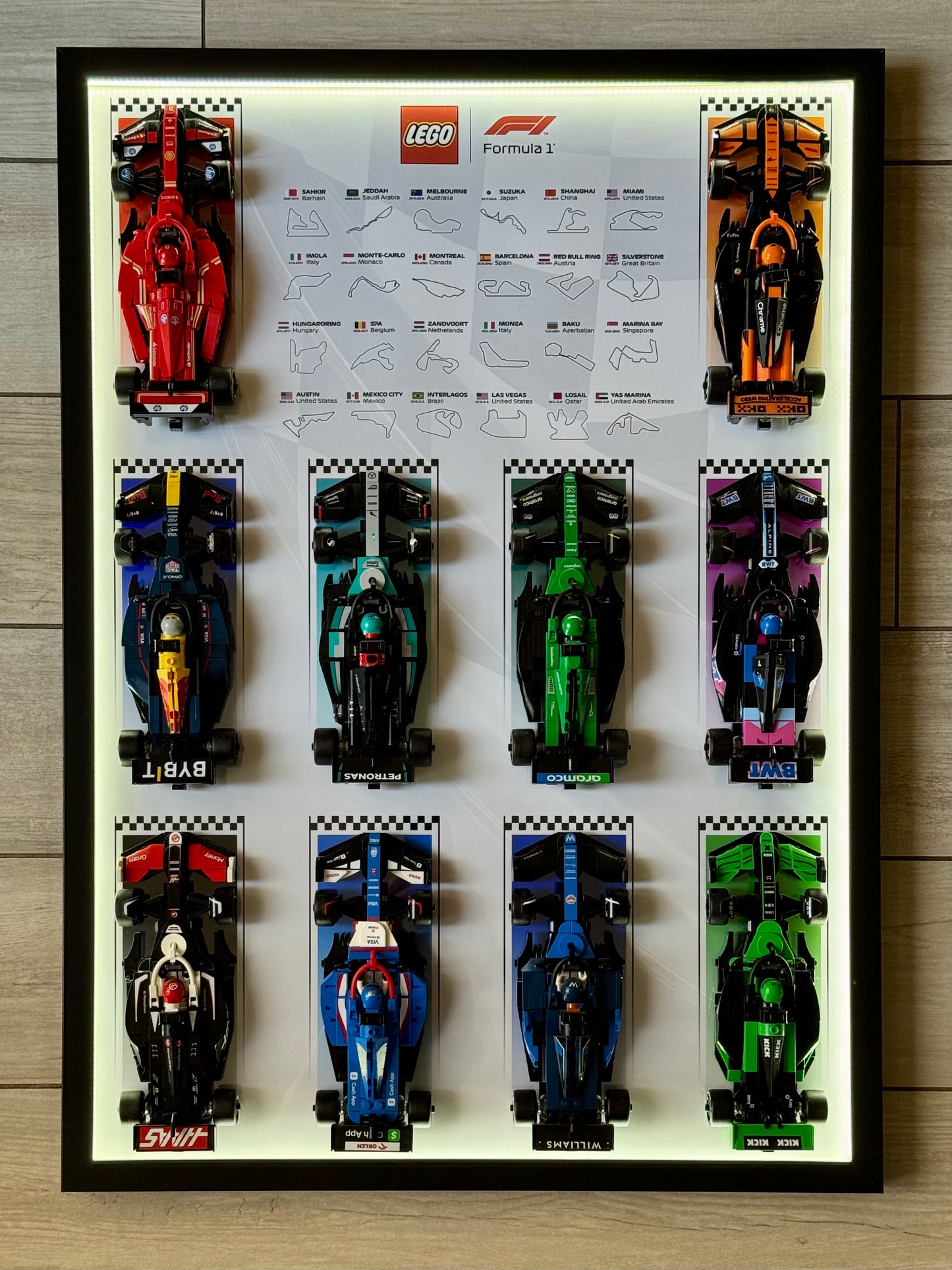 Cadre LED LEGO F1 Speed Champions