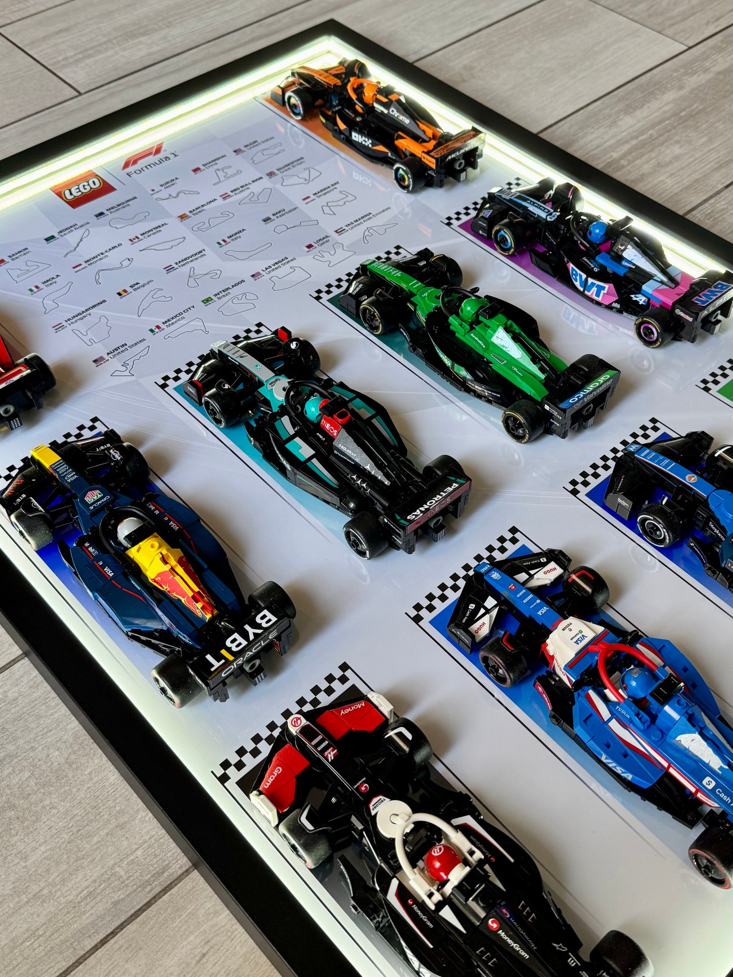 Cadre LED LEGO F1 Speed Champions