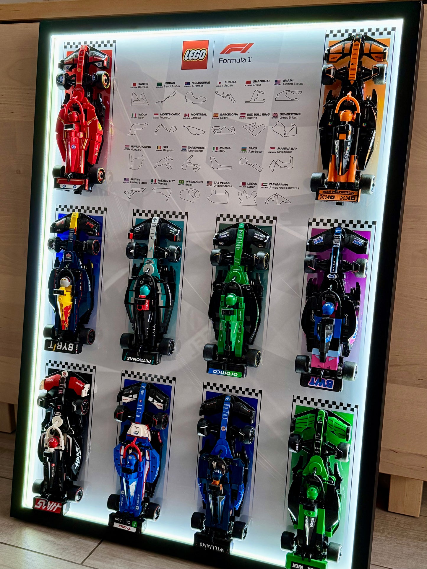 Cadre LED LEGO F1 Speed Champions