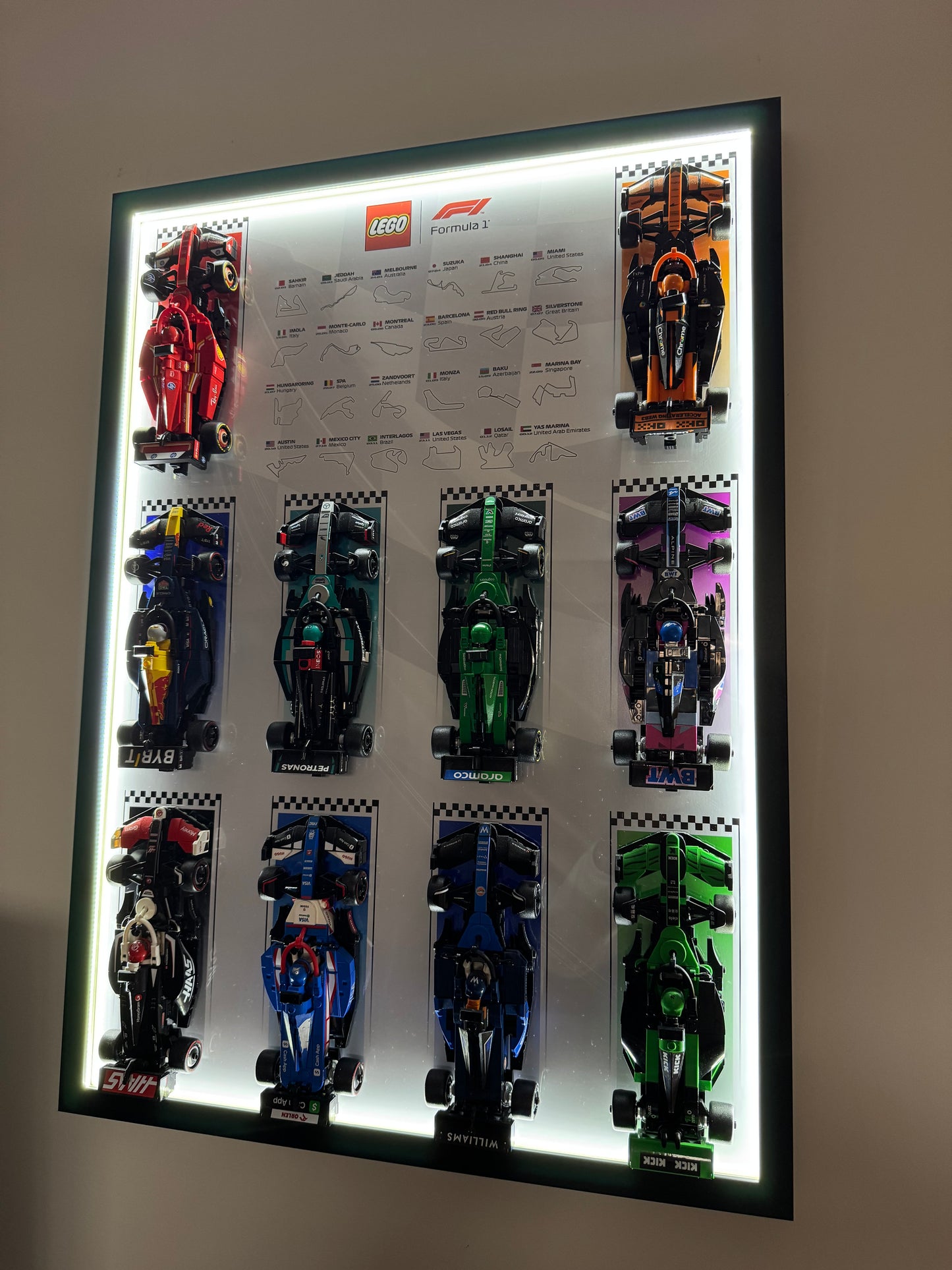 Cadre LED LEGO F1 Speed Champions