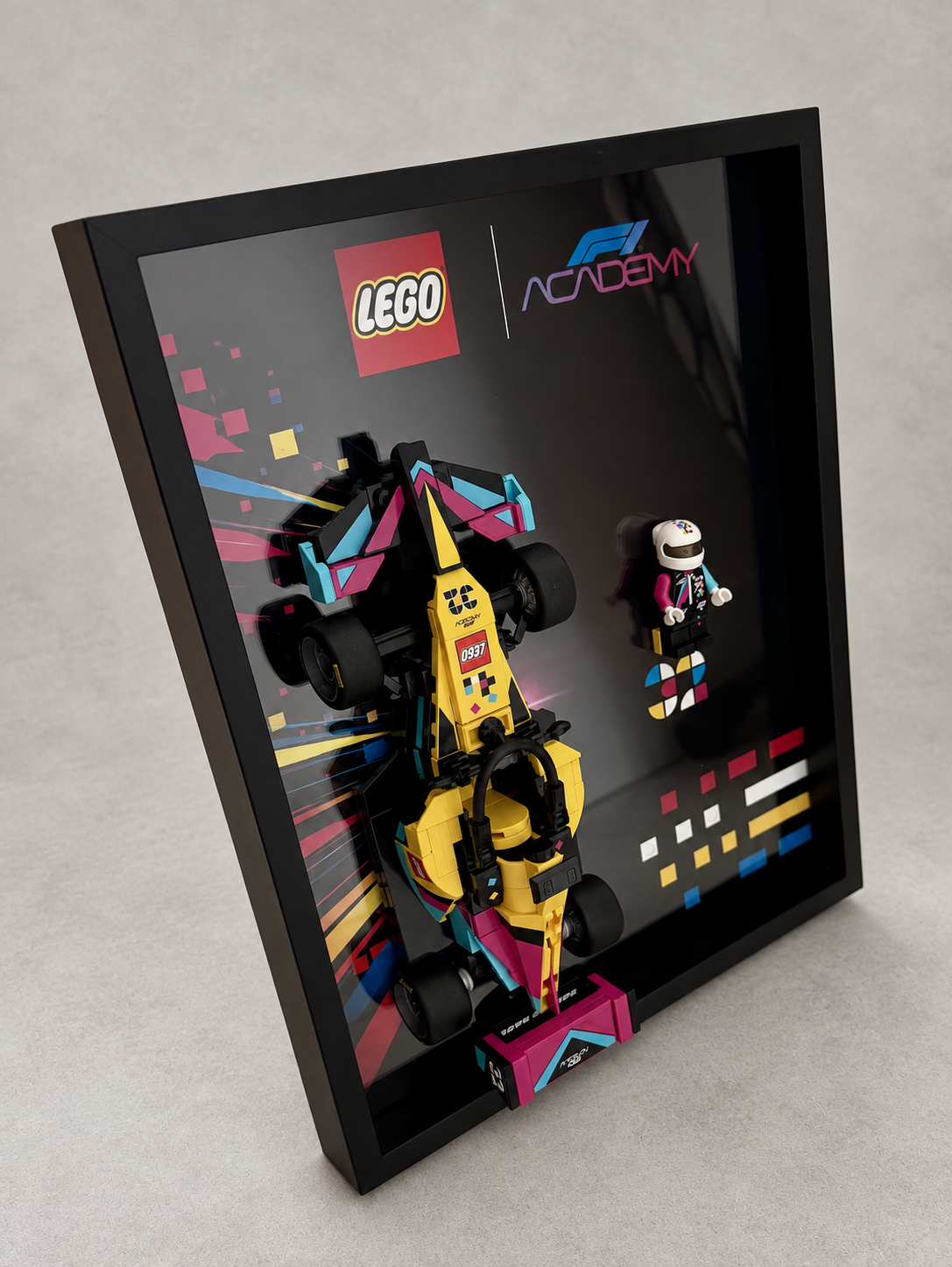 Cadre LEGO F1 Academy assemblé, seconde vue complémentaire