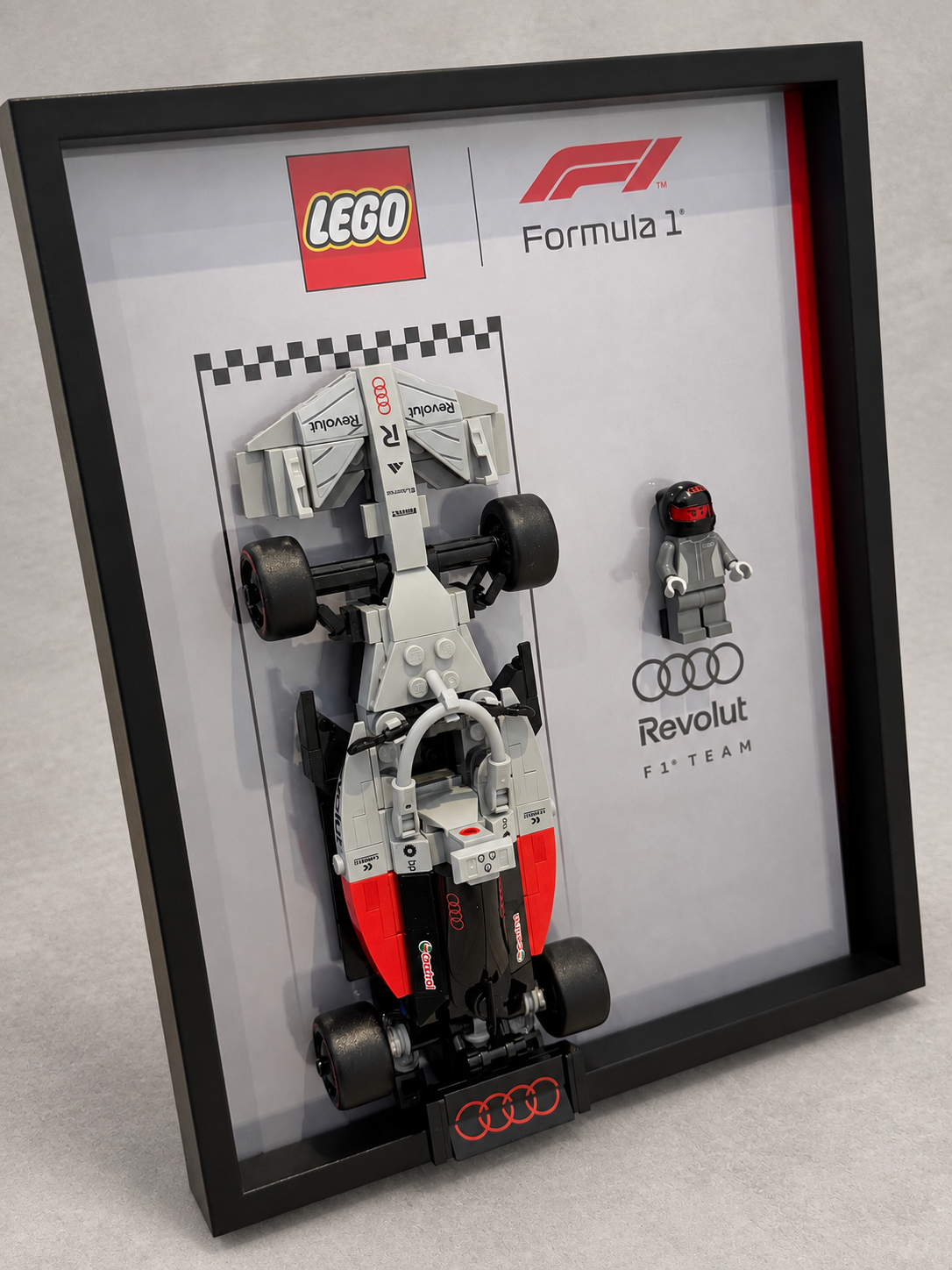 Cadre LEGO F1 Audi assemblé, vue alternative